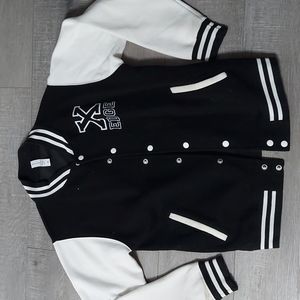 Straight edge letterman jacket